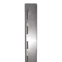 A61515, ALUMINUM CONTINUOUS PIANO HINGE 1.5" OPEN X 72" LONG, .060 THICK, .120 AP