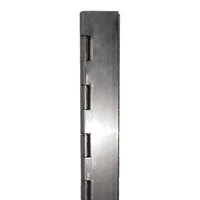 SS92021, STAINLESS CONTINUOUS PIANO HINGE 2" OPEN X 72" LONG, .090 THICK, .250 SSP