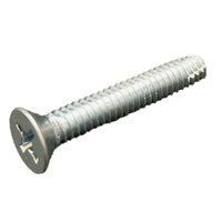 #10-24 x 1 Zinc CR3+ Finish Steel Phillips Drive Flat Head Type F Thread Cutting Screw