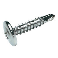 10-24 x 1 Zinc CR3+ Finish Steel Phillips Drive Wafer Head Self-Drilling Screw #3 Point