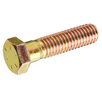 1-8 X 10 YELLOW ZINC FINISH STEEL GRADE 8 HEX HEAD CAP SCREW USA