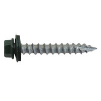 10 X 1 1/2 EVERGREEN HEX WASHER HEAD WOODBINDER METAL ROOFING SCREW